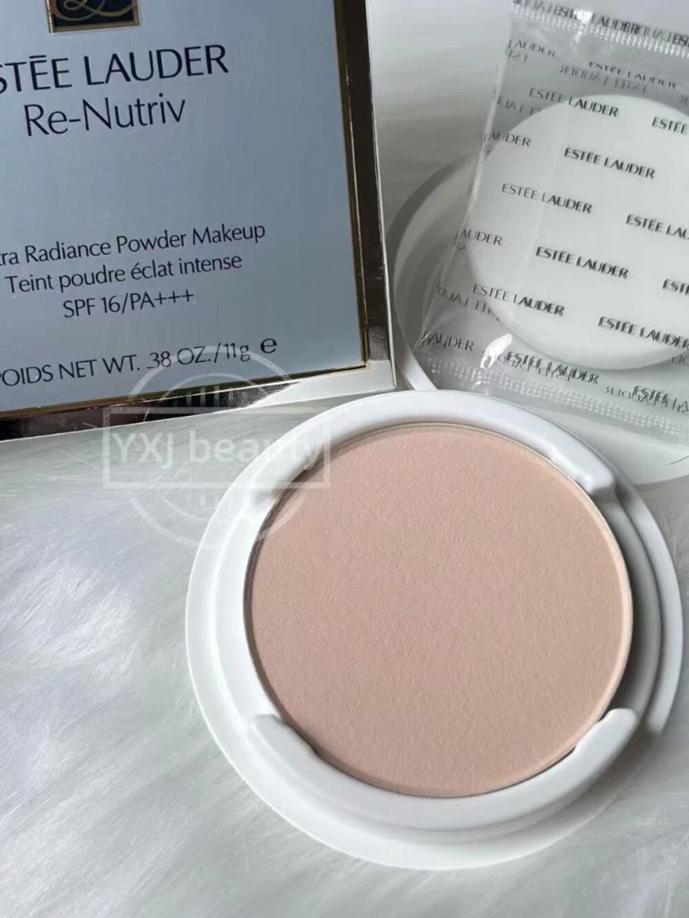 New Estee Lauder Re-Nutriv Powder Foundation SPF16~1C0~Full Size 11g~Refill~RARE